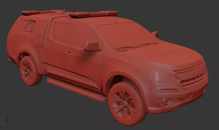Holden Colorado Mk2f RG SpaceCab Divisional Van 2018 3D print model_0