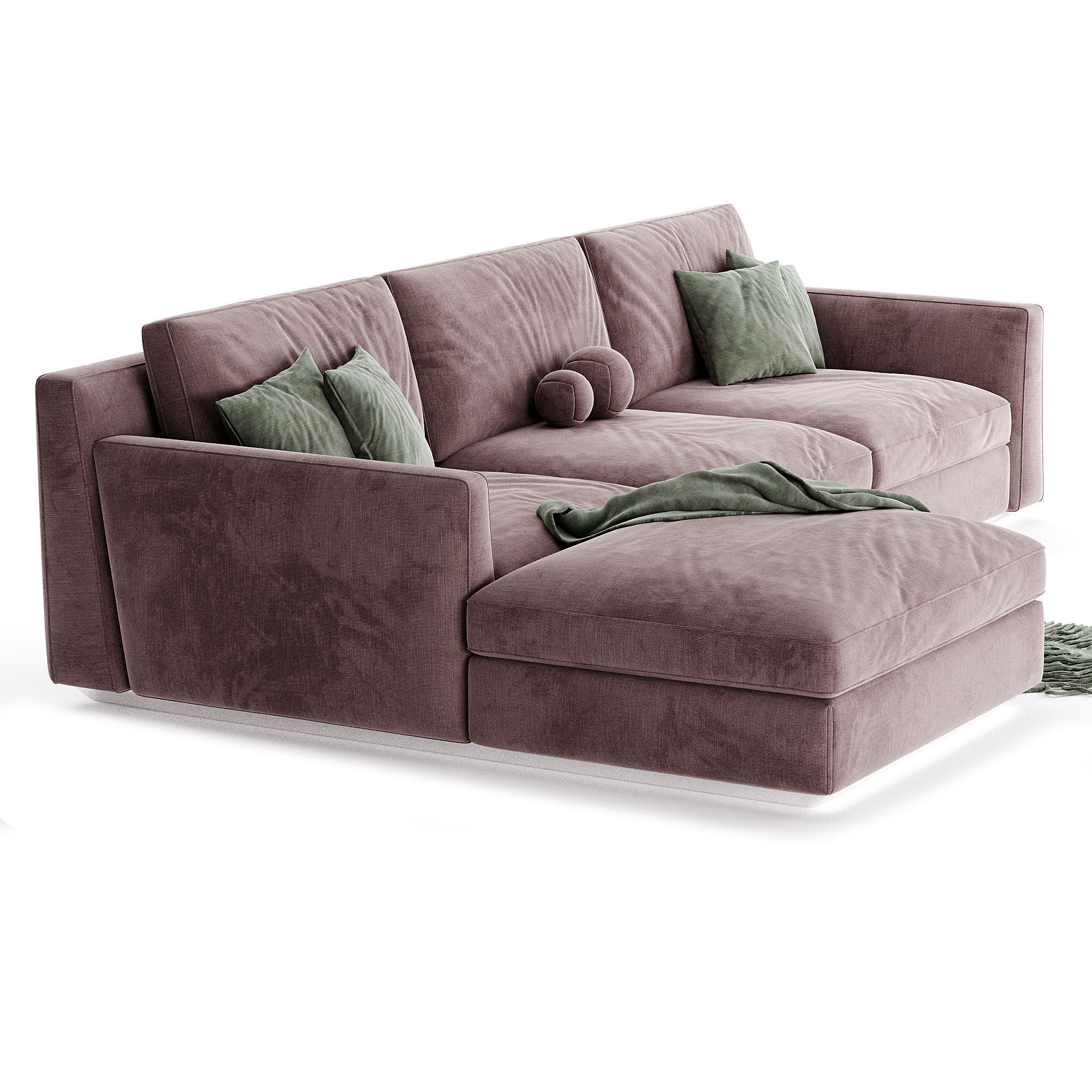 Horm Ellington Chaise Longue Sofa 3D model_2