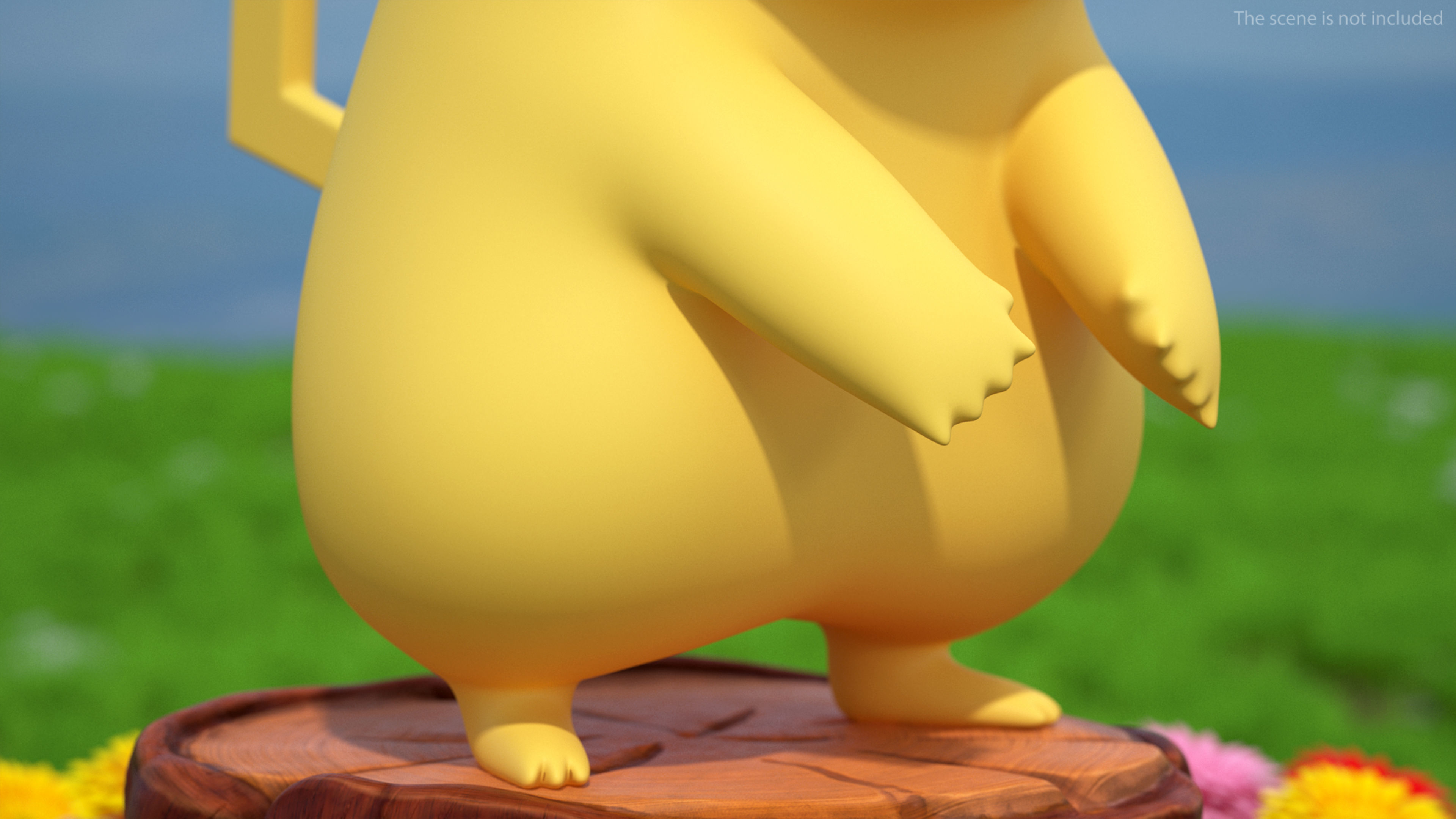 Cartoon Character Pikachu 3D model_3