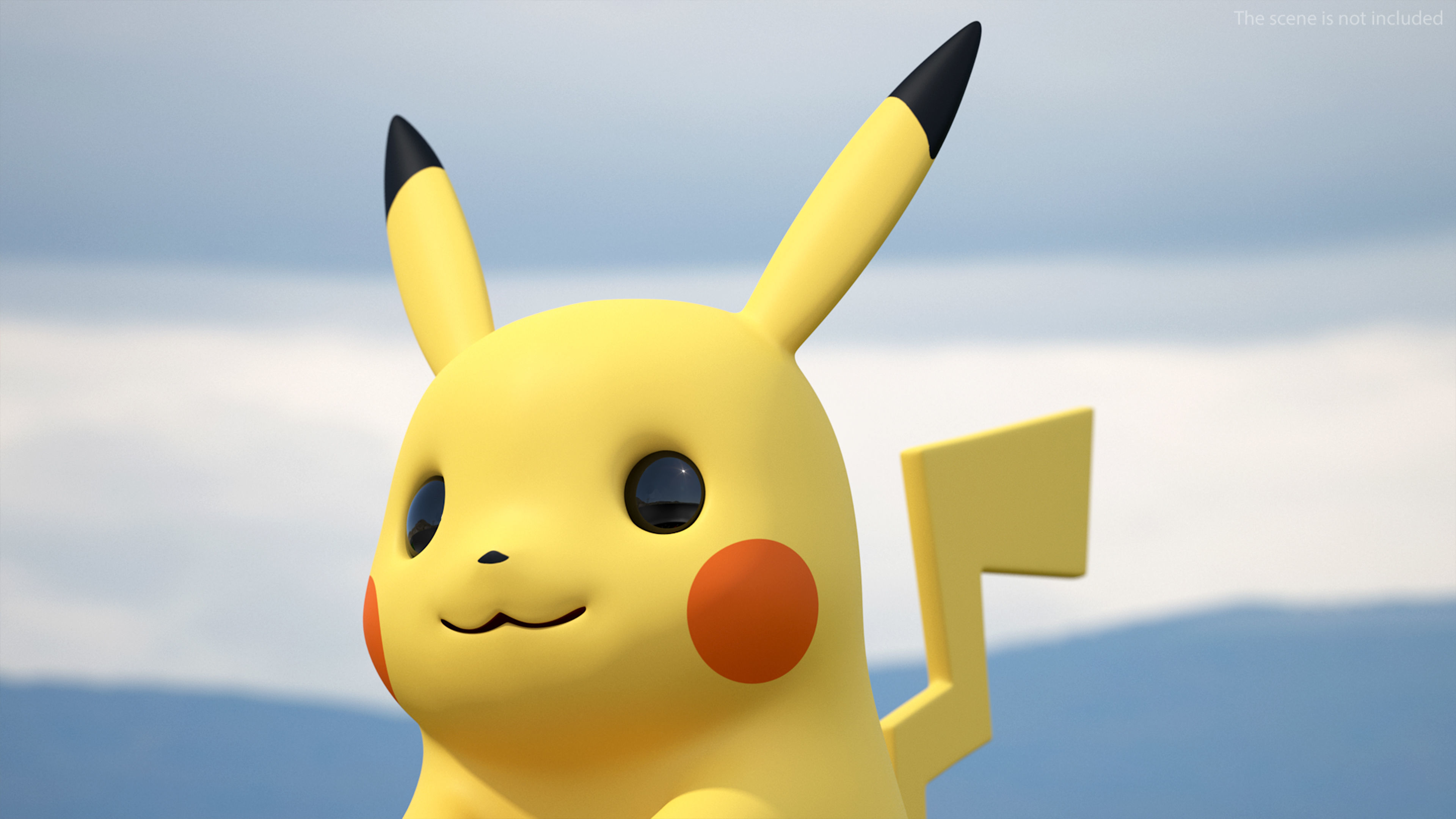Cartoon Character Pikachu 3D model_2