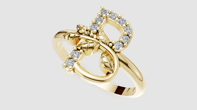 B Ring 3D print model
