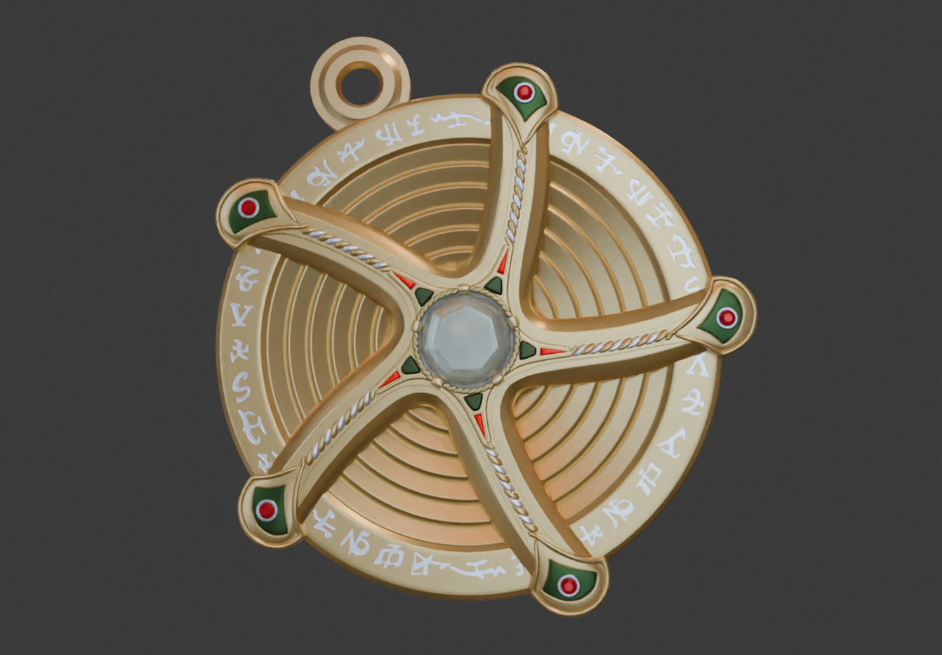 Krull Glaive Medallion 3D print model_1