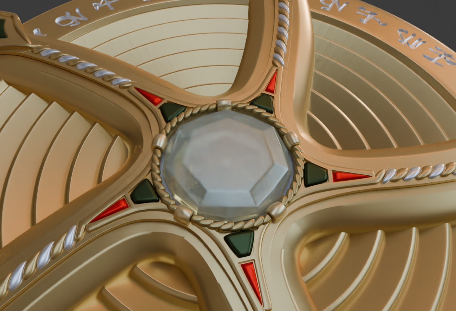 Krull Glaive Medallion 3D print model_7