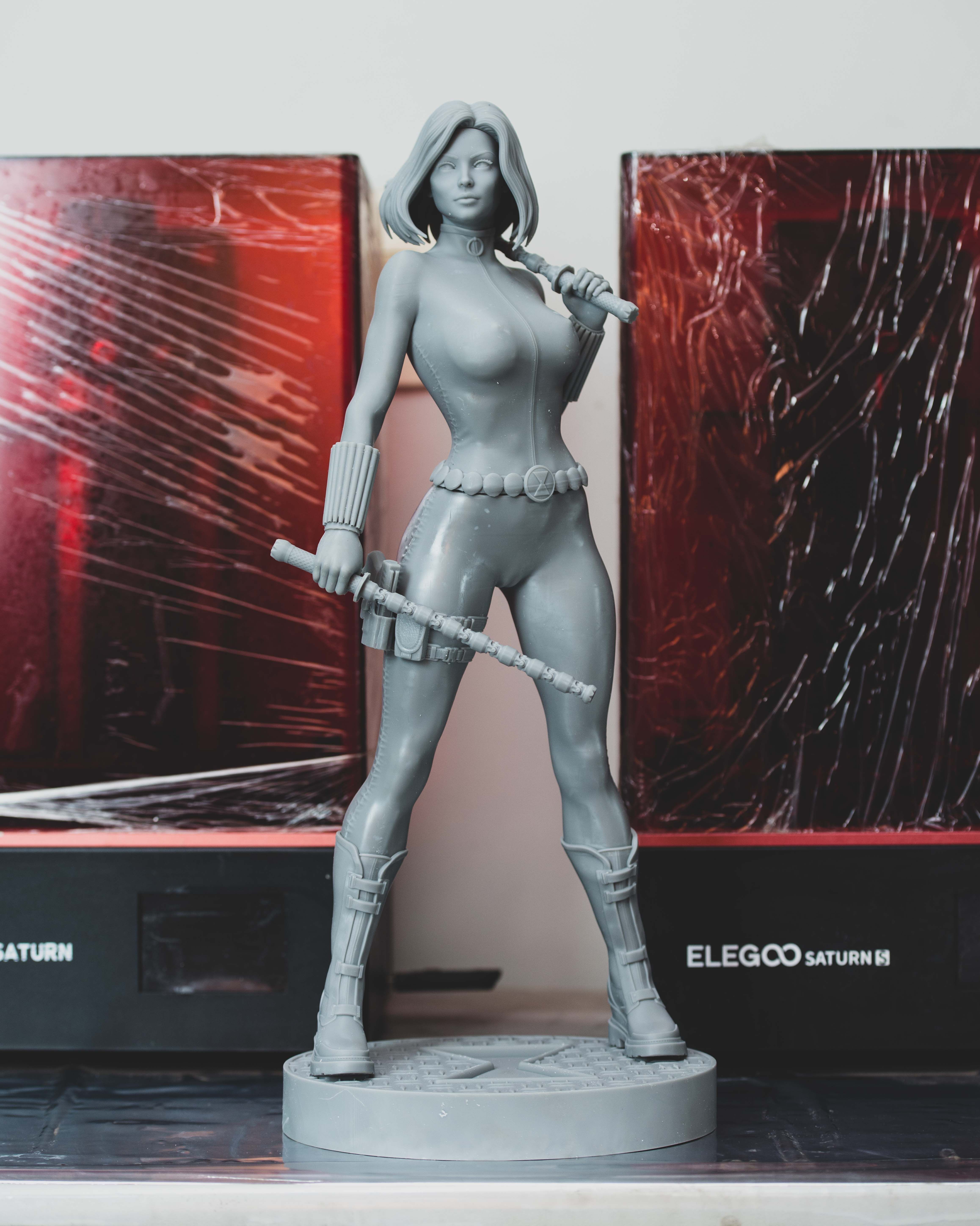White Widow Yelena belova 3D print model_15