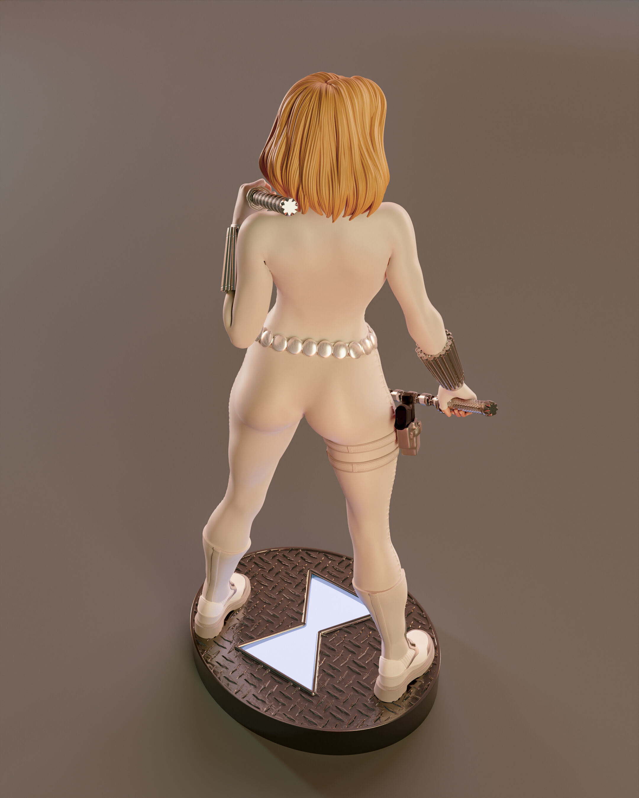 White Widow Yelena belova 3D print model_11
