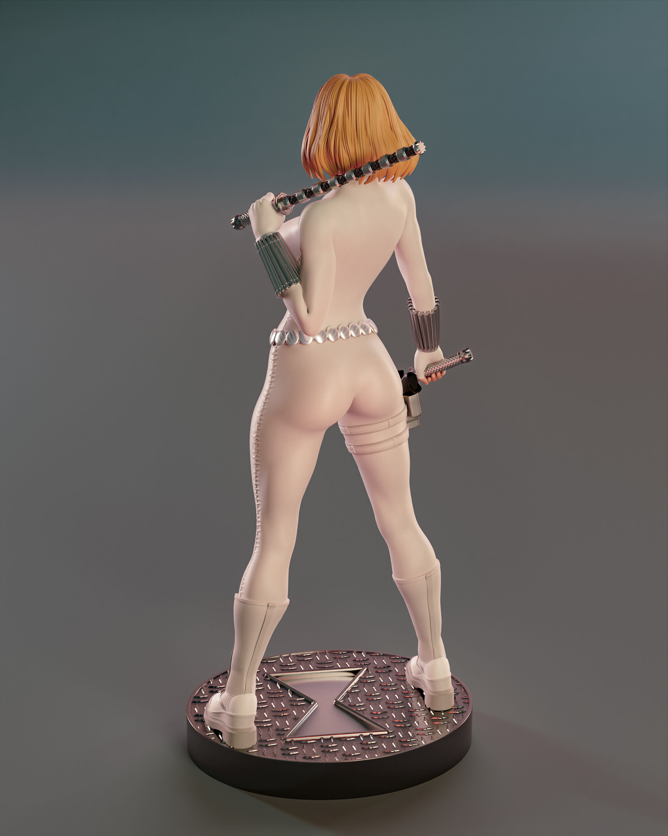White Widow Yelena belova 3D print model_9