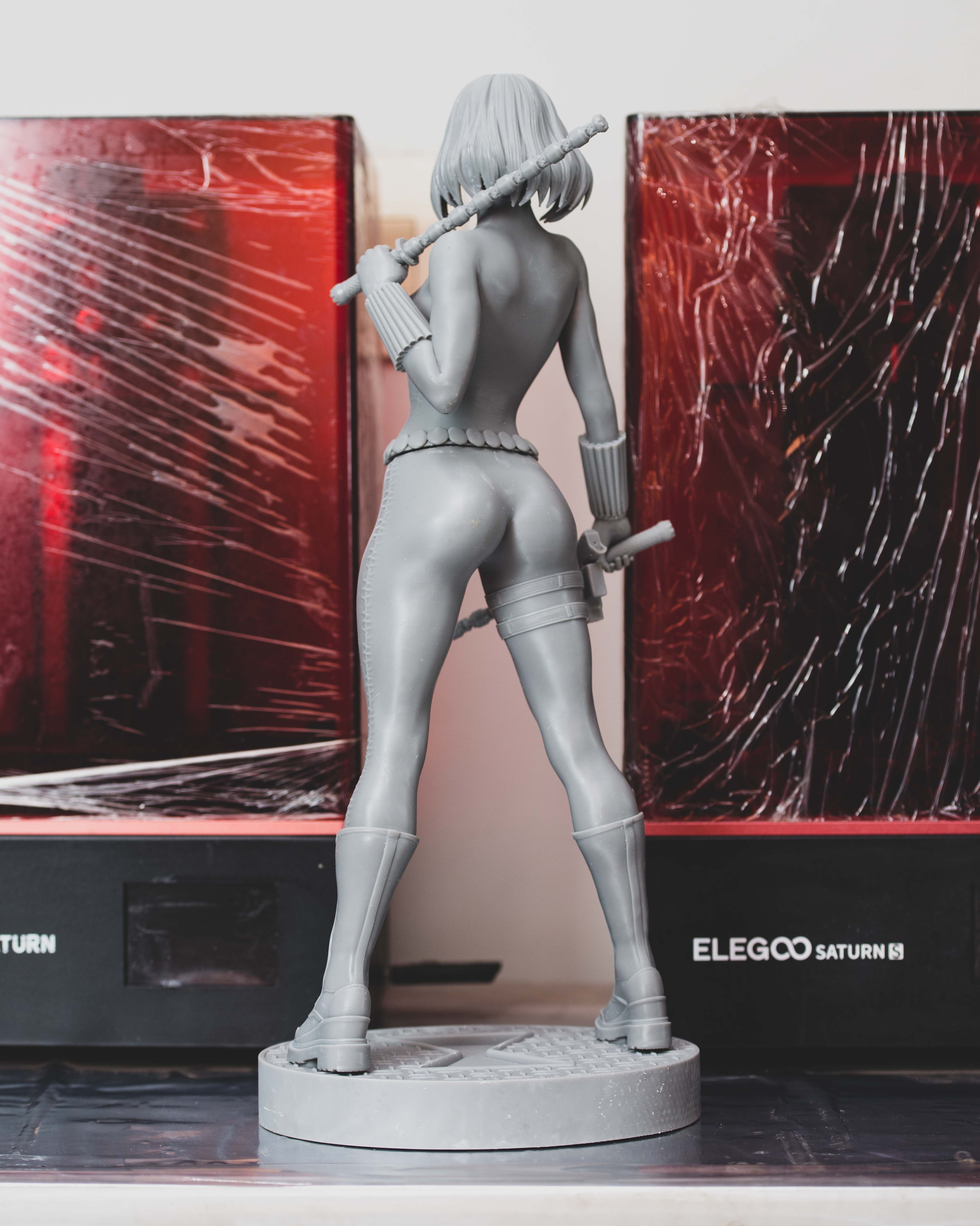 White Widow Yelena belova 3D print model_16