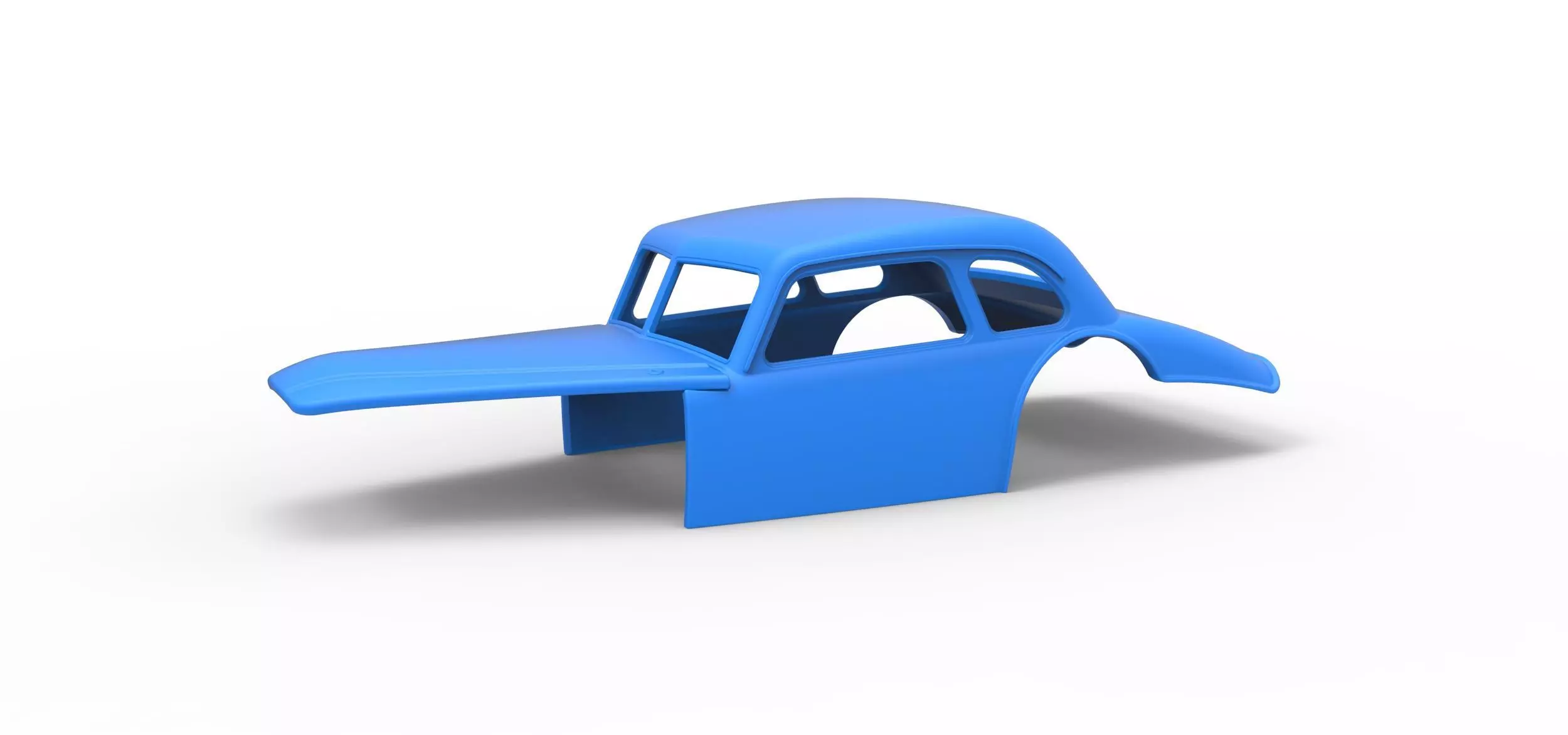 Shell of Vintage Asphalt Modified stock car V4 Scale 1 to 25 3D print model