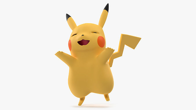 Pikachu Happy Pose 3D model