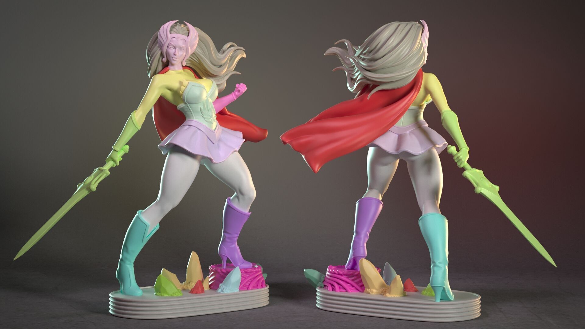 She-Ra from Masters of the Universe 3D print model_10