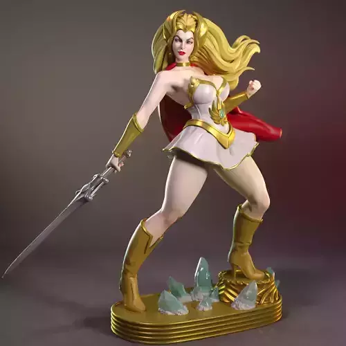 She-Ra from Masters of the Universe 3D print model