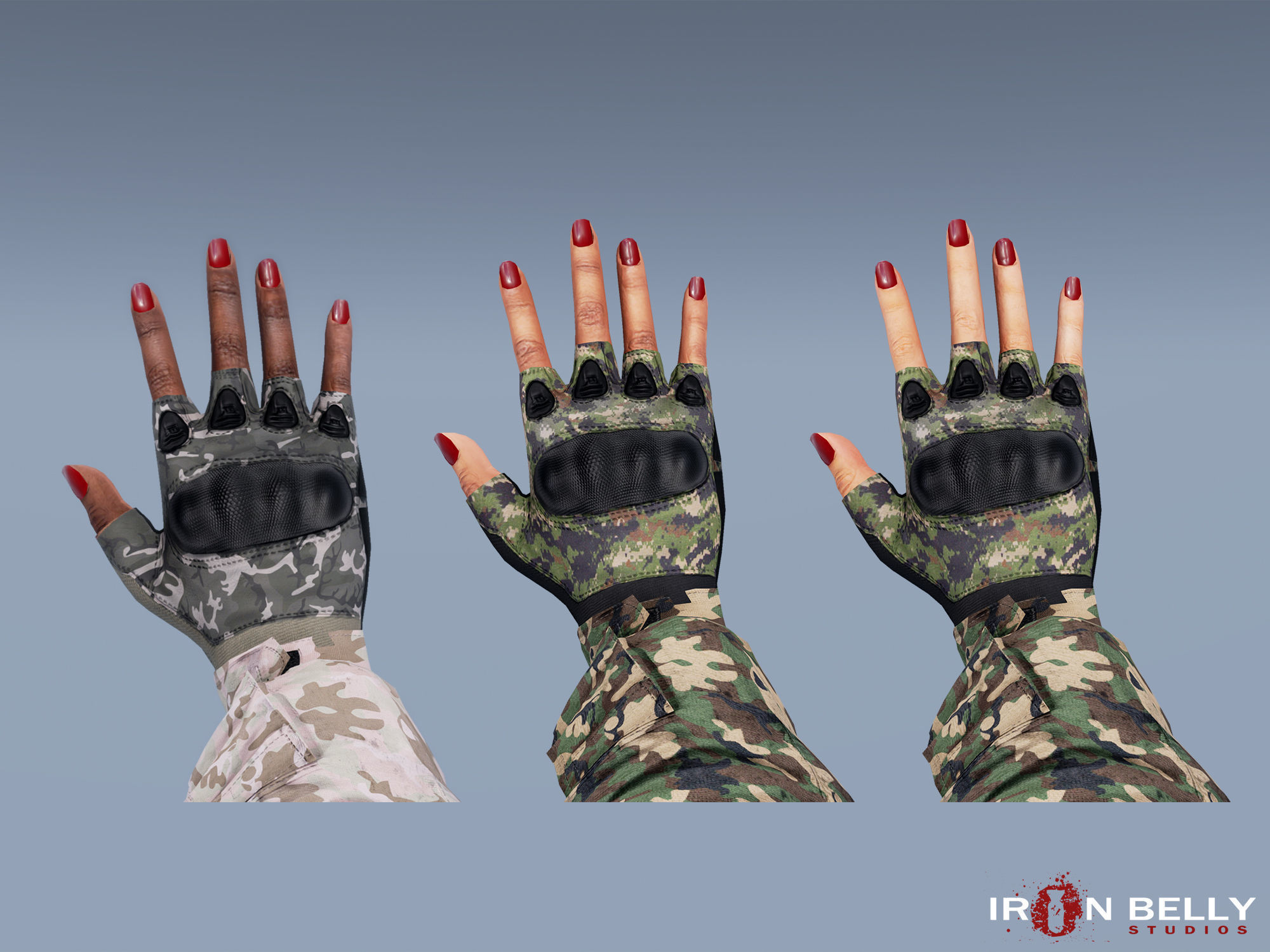 AAA Animated FP Arms Pack  Low-poly 3D model_7