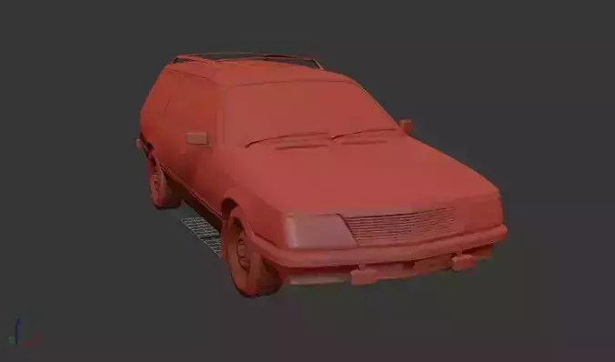 Holden Commodore Mk1 VH wagon 1981 3D print model