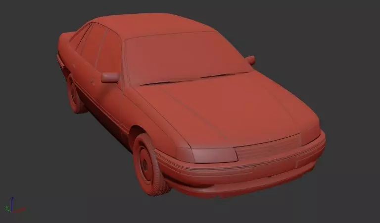 Holden Commodore Mk2 VN sedan 1988 3D print model_0