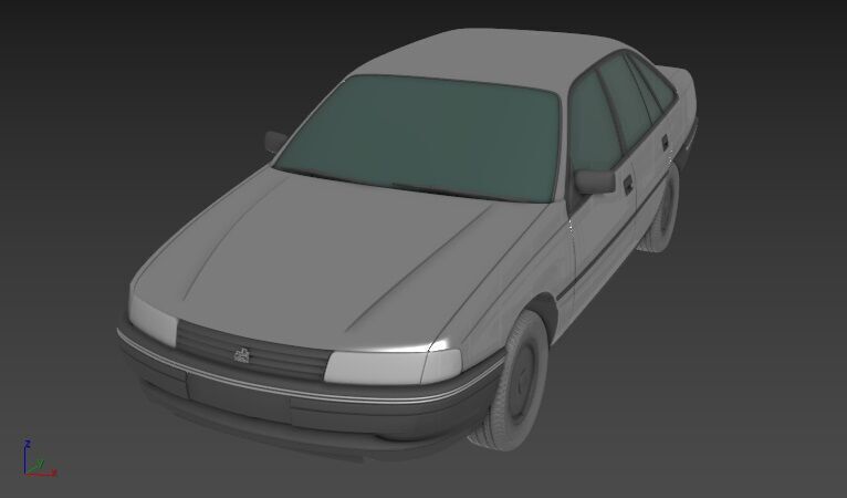 Holden Commodore Mk2 VN sedan 1988 3D print model_2