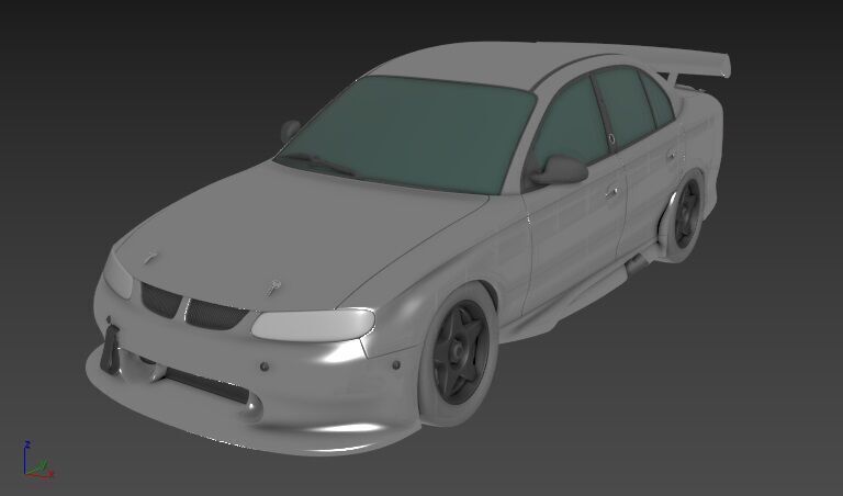 Holden Commodore Mk3 VT sedan Race Car 1997 3D print model_2