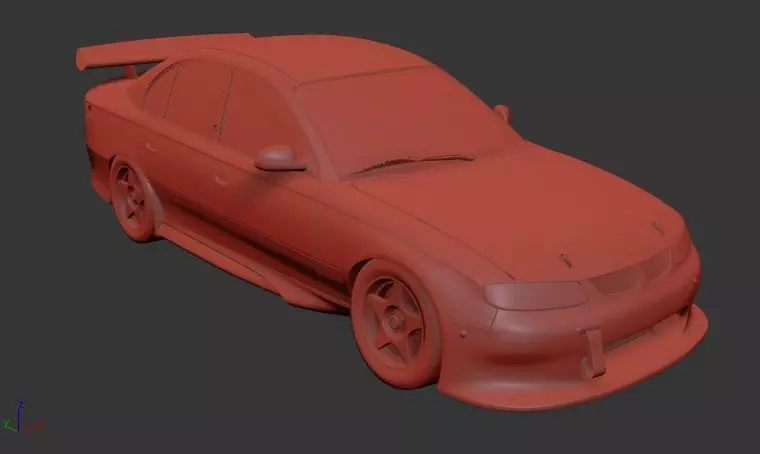 Holden Commodore Mk3 VT sedan Race Car 1997 3D print model_0