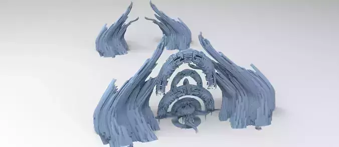 2 Cliff tower ring city alleyway designs