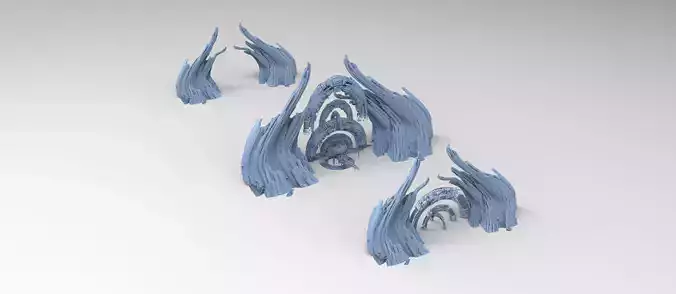 Cliff tower ring city alleyway 3 versions 