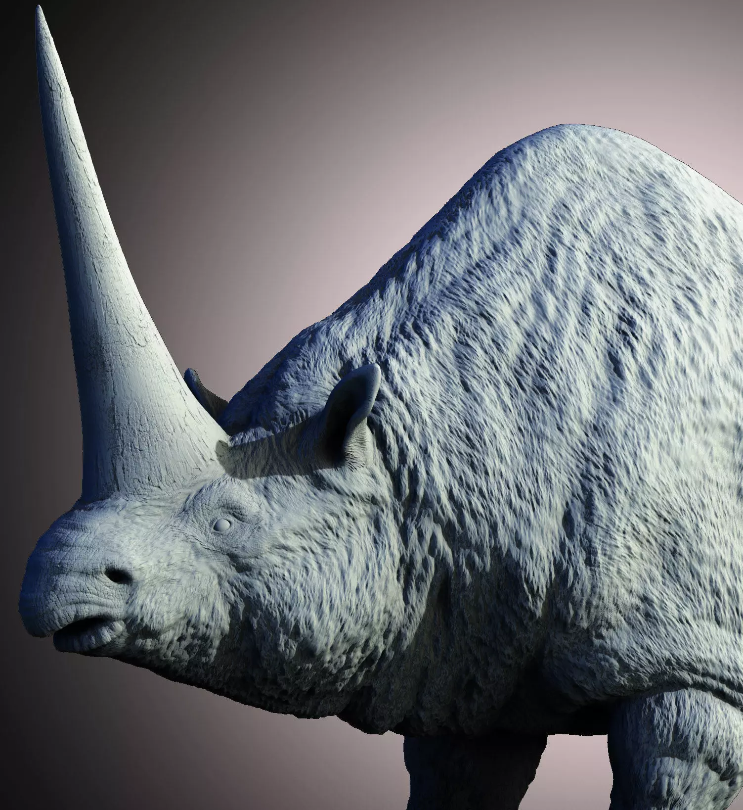 Elasmotherium the Siberian Unicorn 3D print model