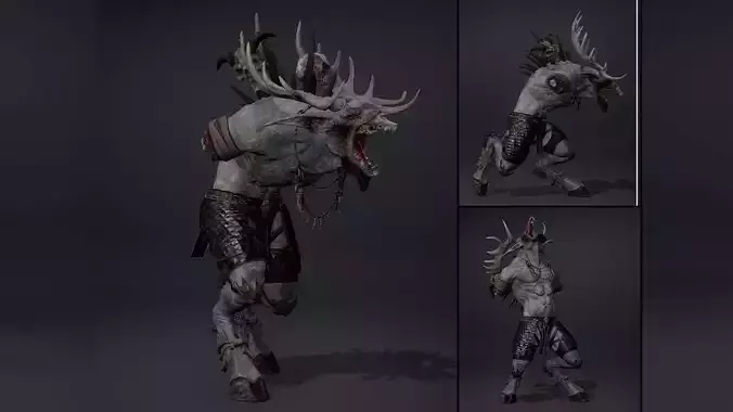 Shadowclaw NoArms Brutal Low-poly 3D model