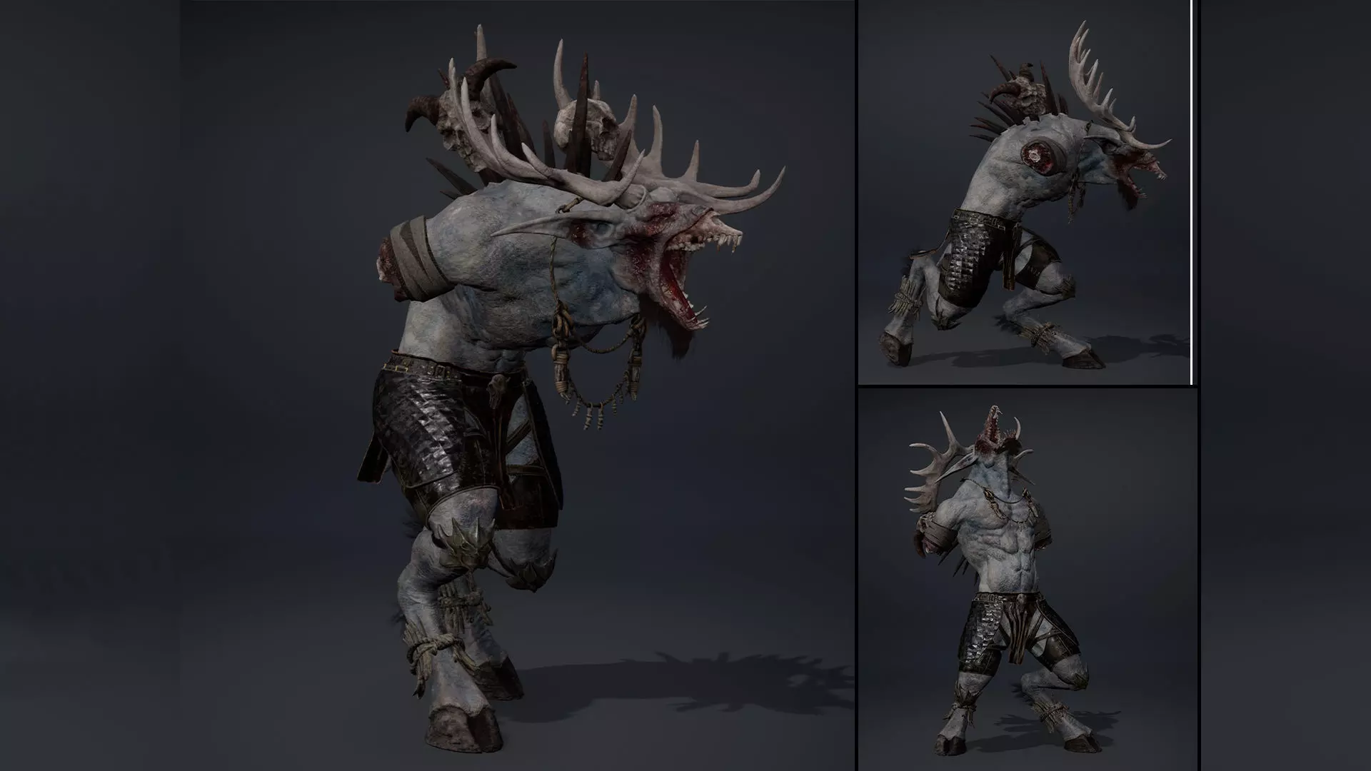 Shadowclaw NoArms Brutal Low-poly 3D model_0