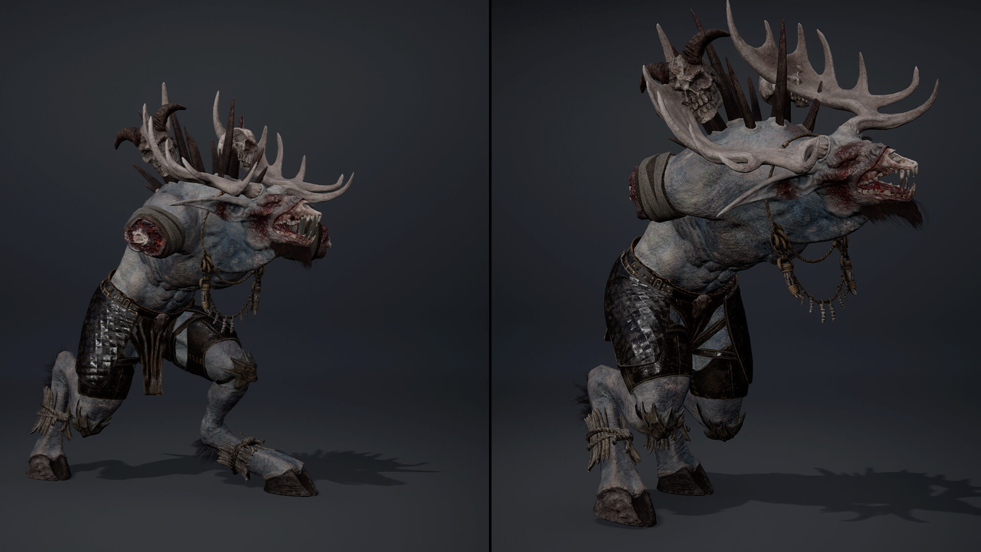 Shadowclaw NoArms Brutal Low-poly 3D model_9