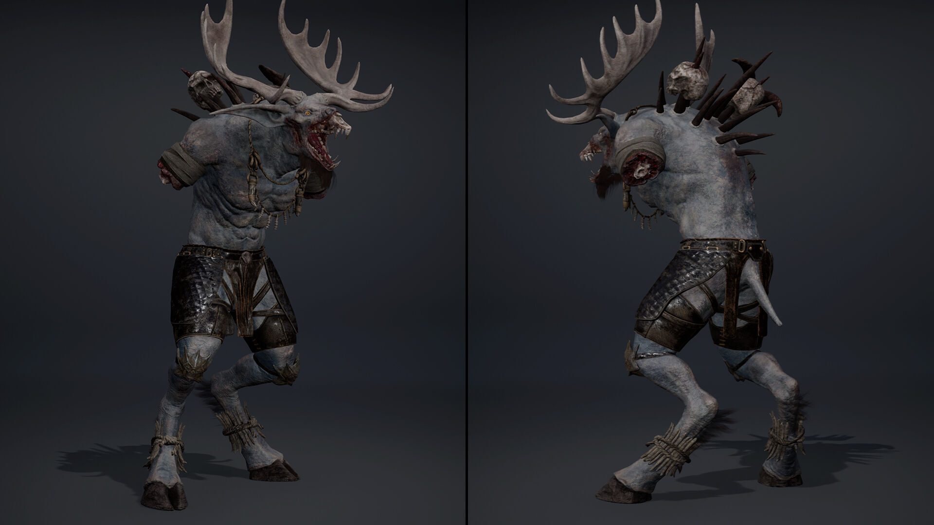 Shadowclaw NoArms Brutal Low-poly 3D model_4