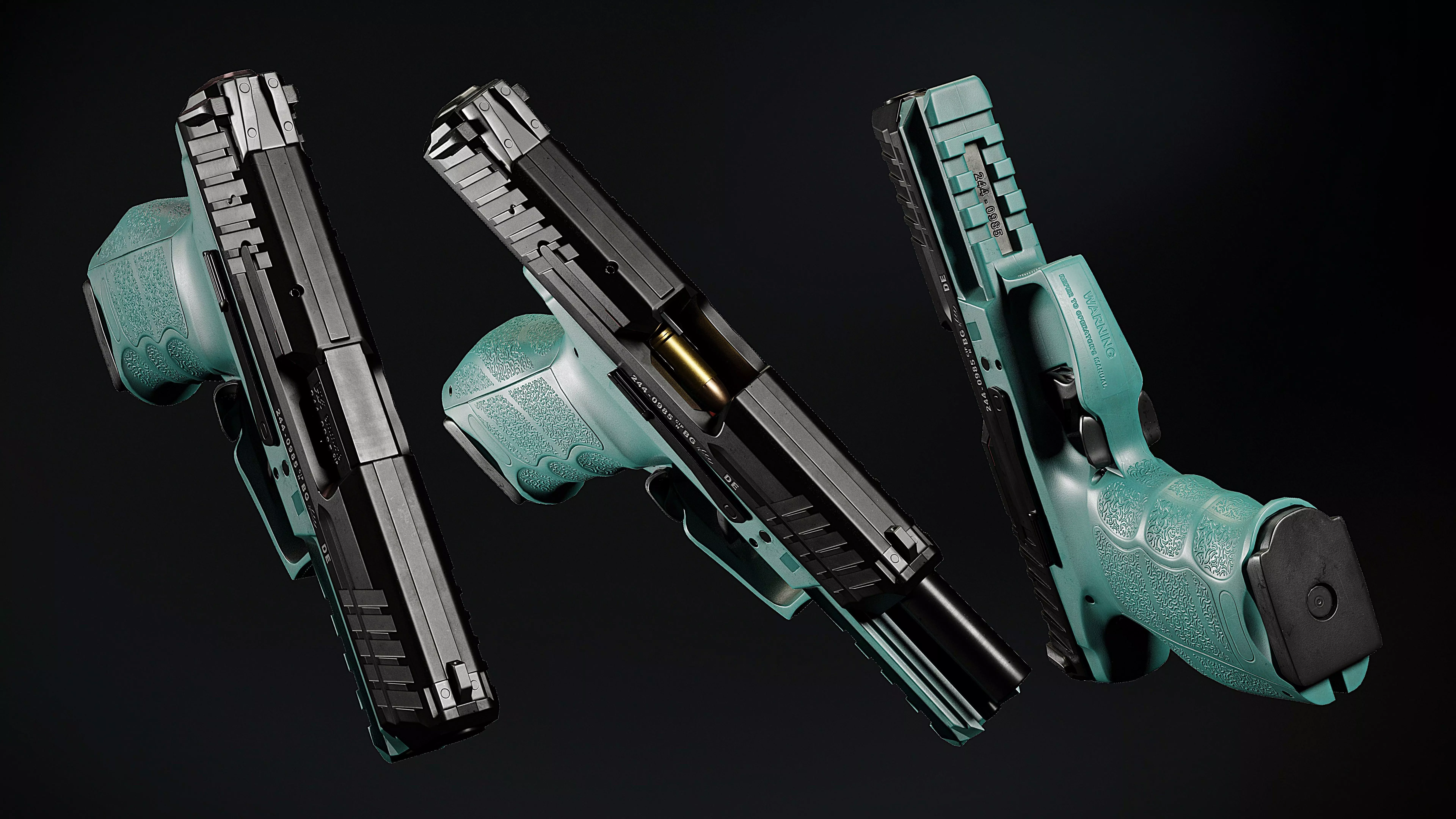 Hk VP9 Low-poly 3D model_5