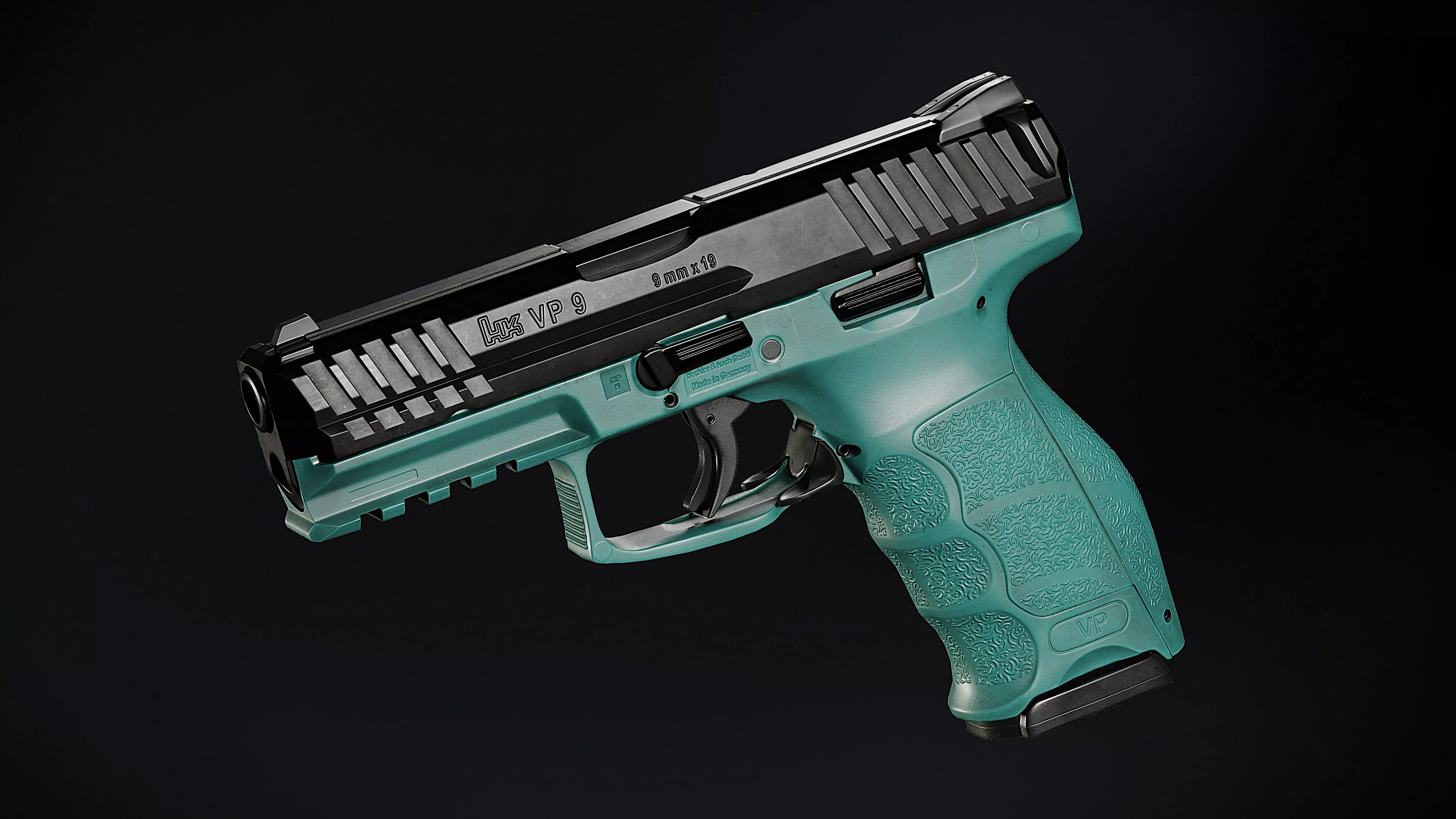 Hk VP9 Low-poly 3D model_4