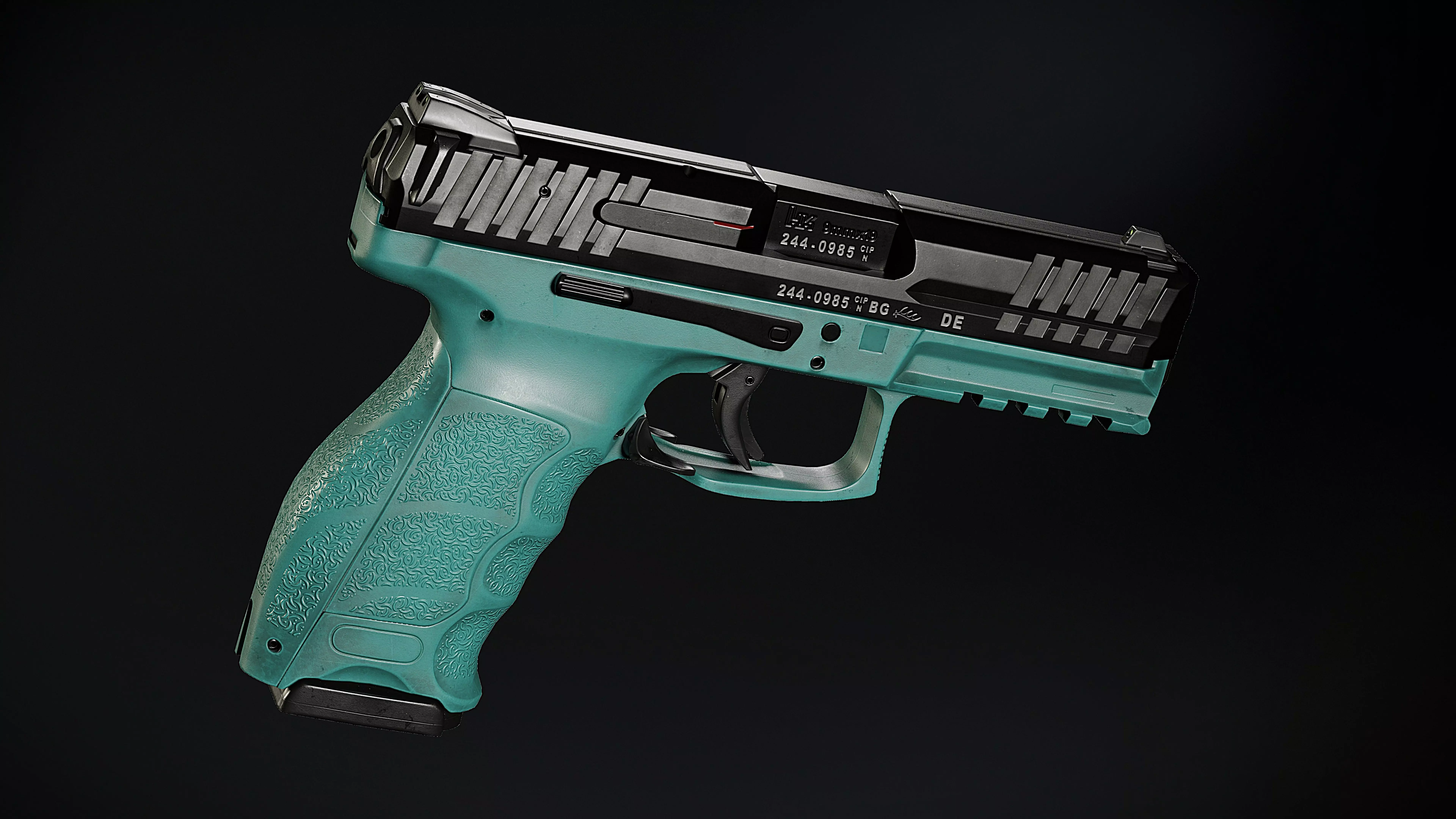 Hk VP9 Low-poly 3D model_2