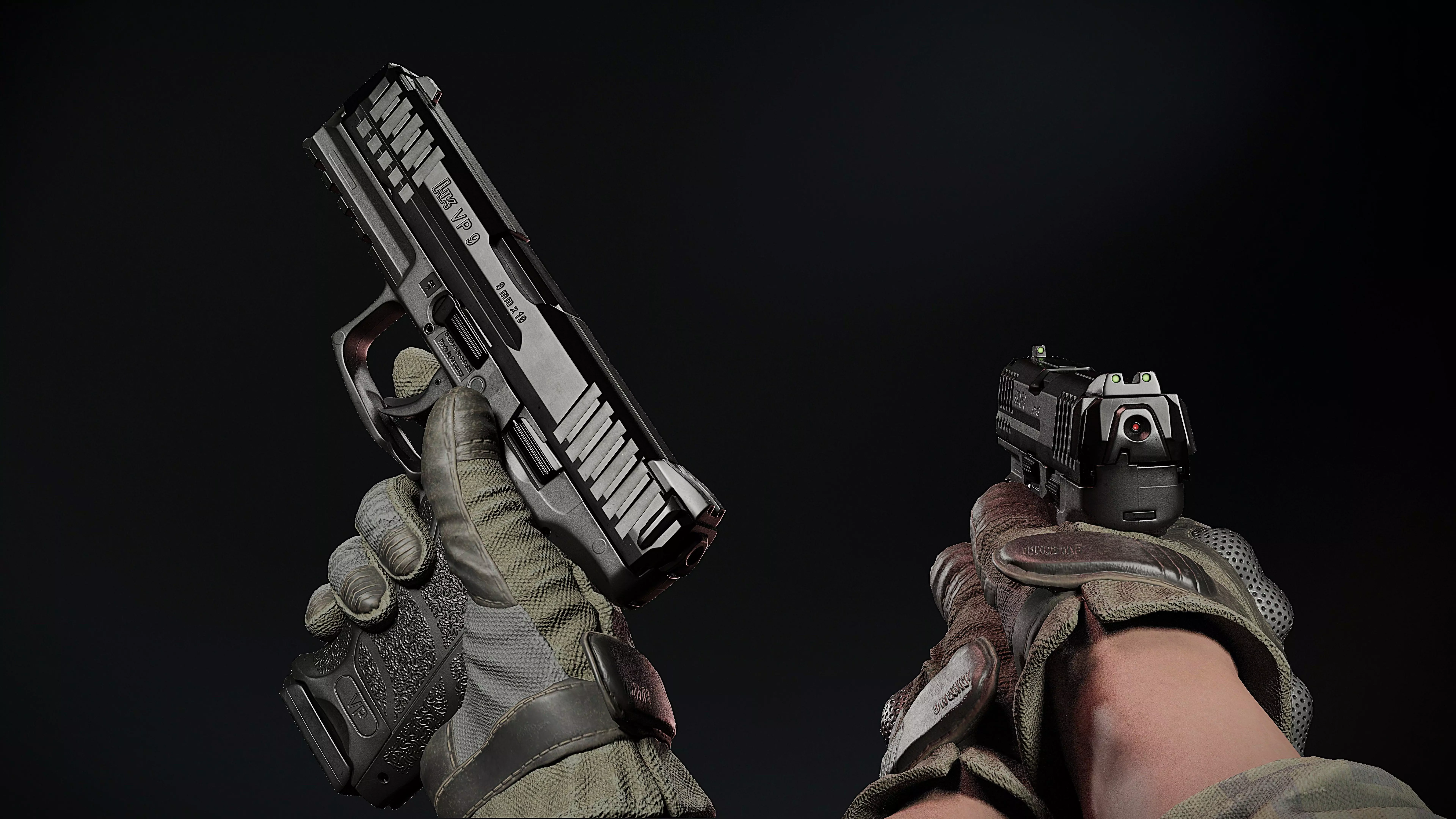 Hk VP9 Low-poly 3D model_10