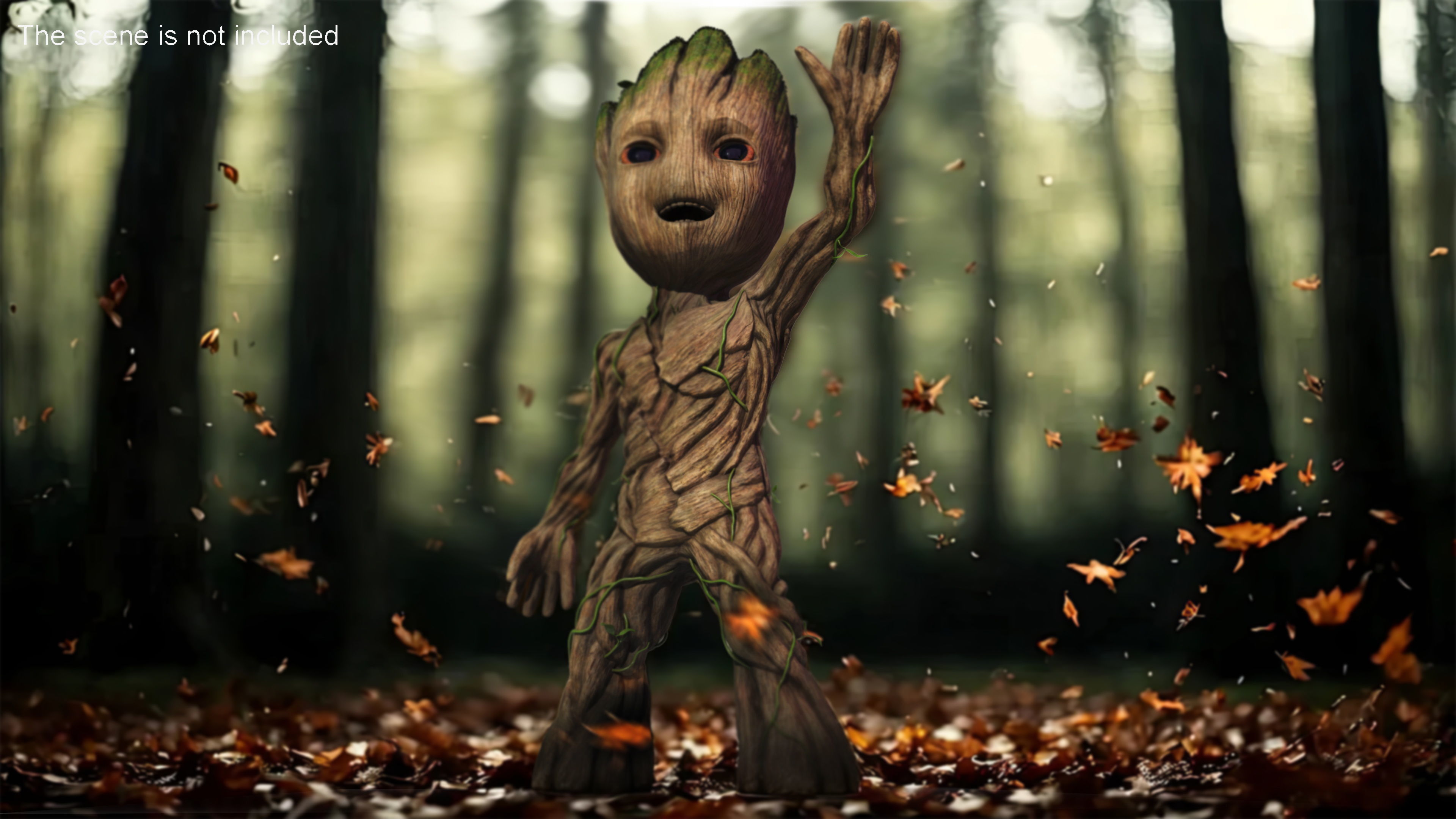 Groot Waving His Hand for 3D Print 3D print model_2