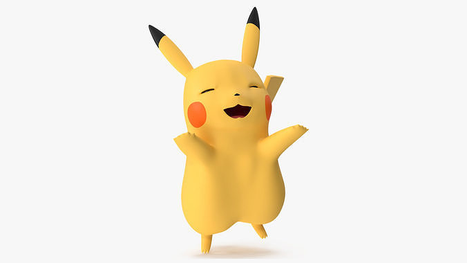 Pikachu Character Rigged for Maya 3D model