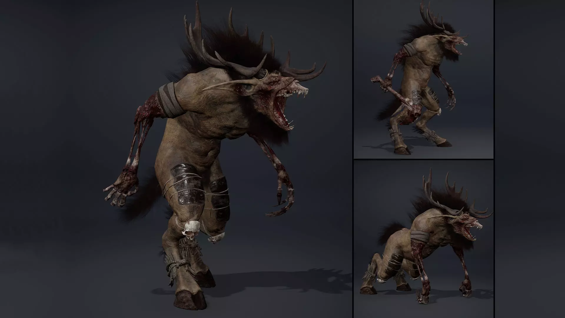 Shadowclaw Damaged Brutal Low-poly 3D model