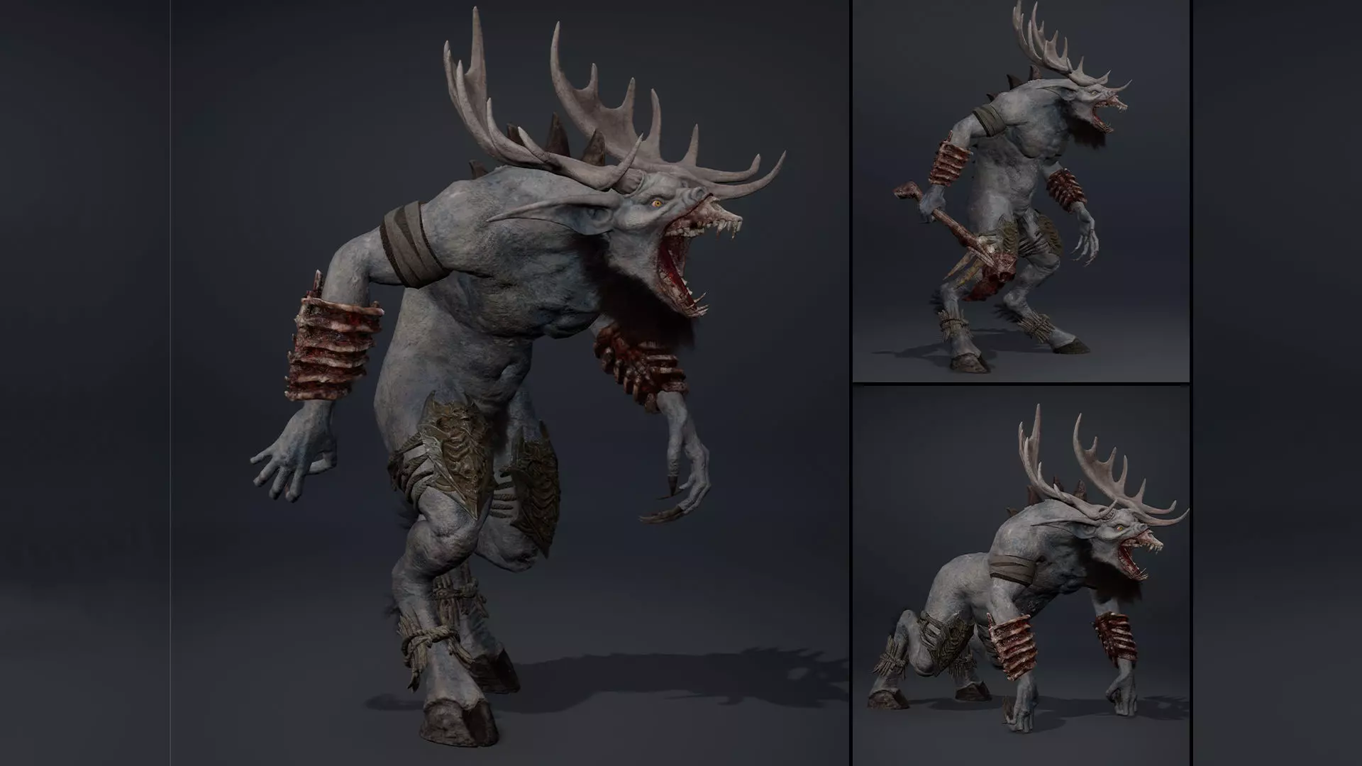 Shadowclaw Fatty Brutal Low-poly 3D model
