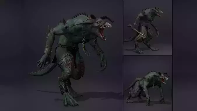 Shadowclaw Spicky Brutal Low-poly 3D model