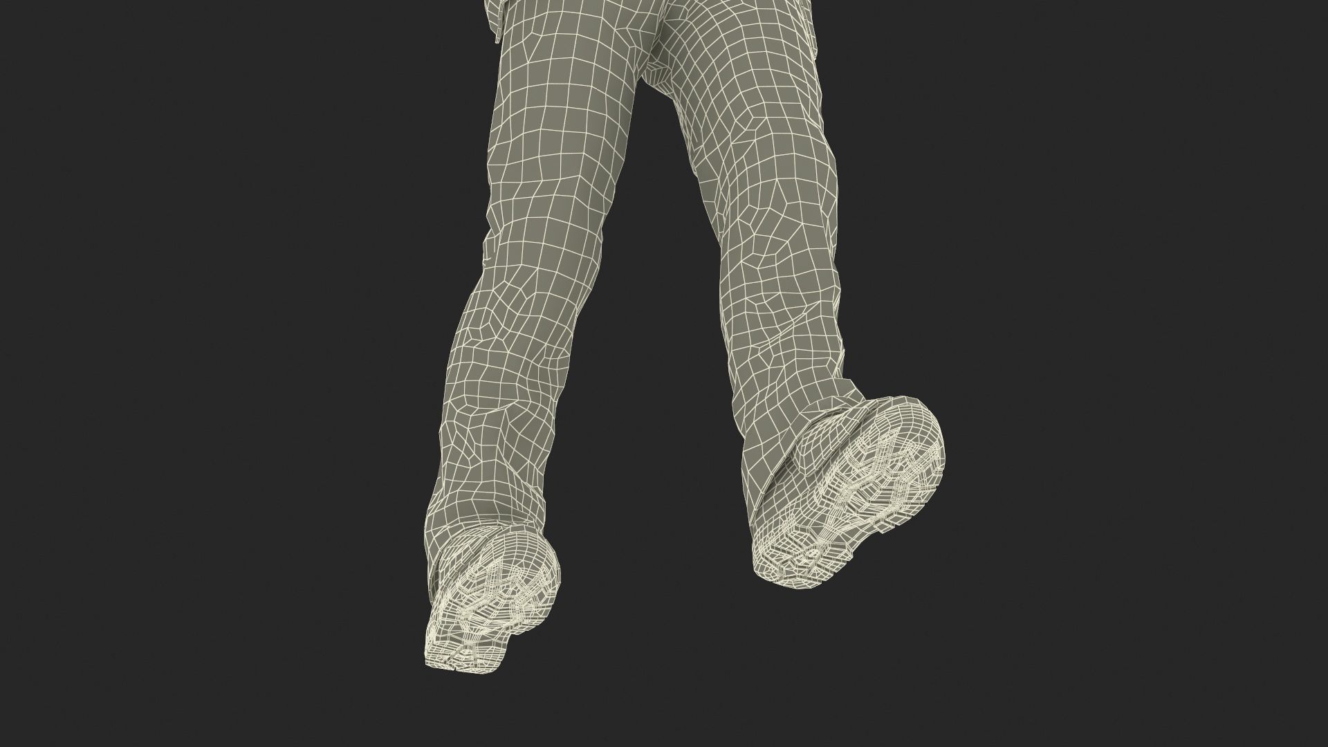 Baseball Umpire in Cap Showing Points 3D model_29