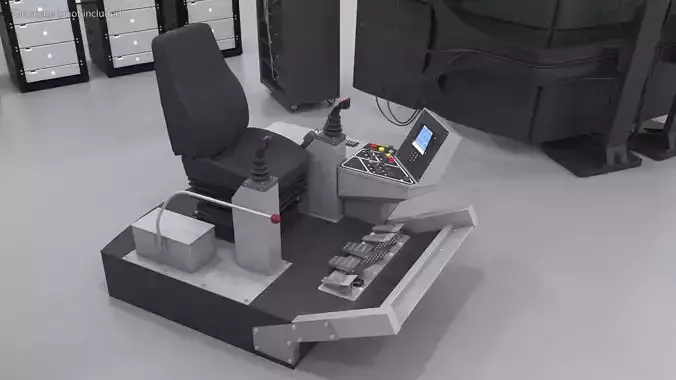 Chair Mining Simulator LX6 by Immersive Technologies 3D model