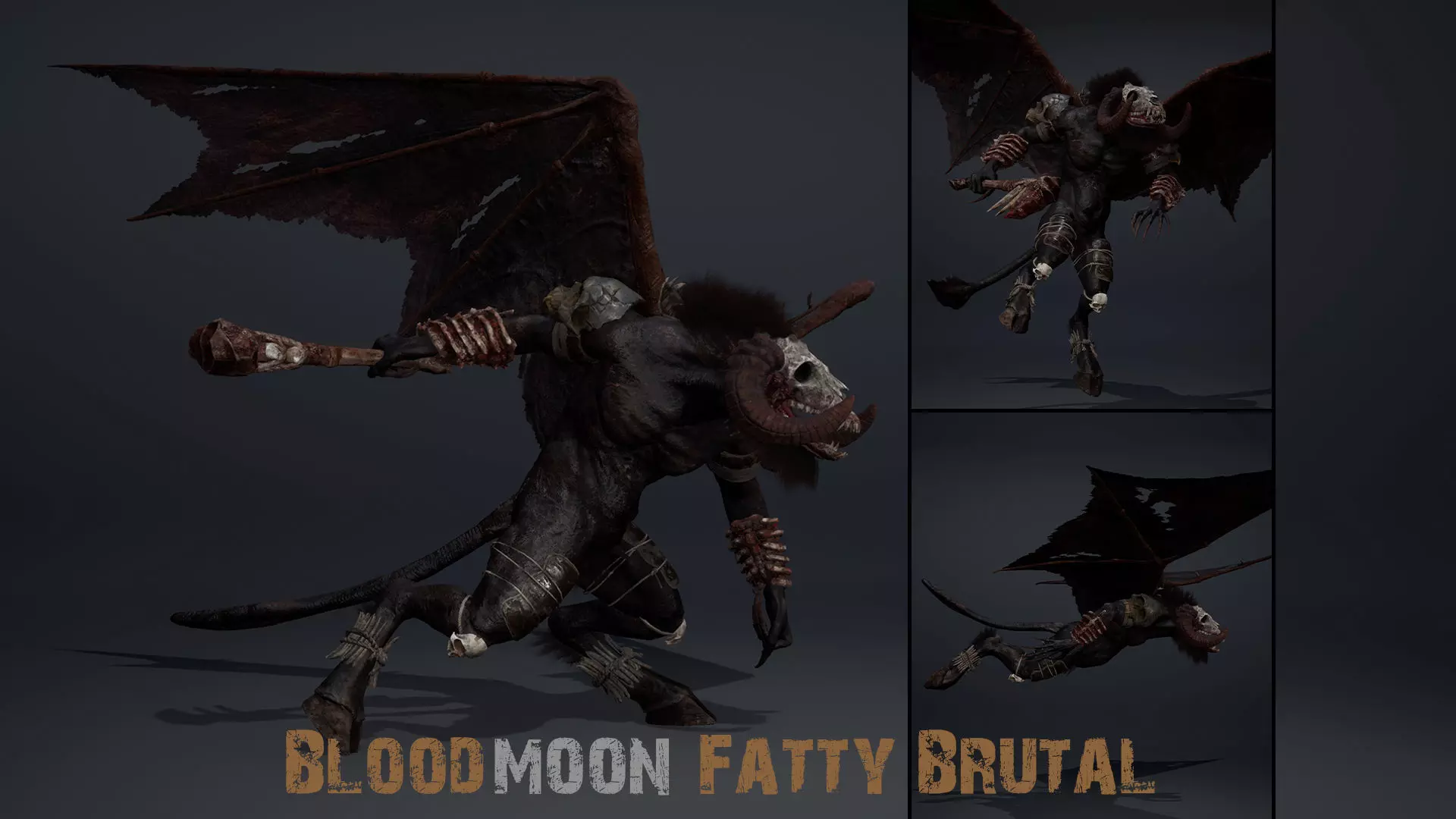 Bloodmoon Fatty Brutal Low-poly 3D model