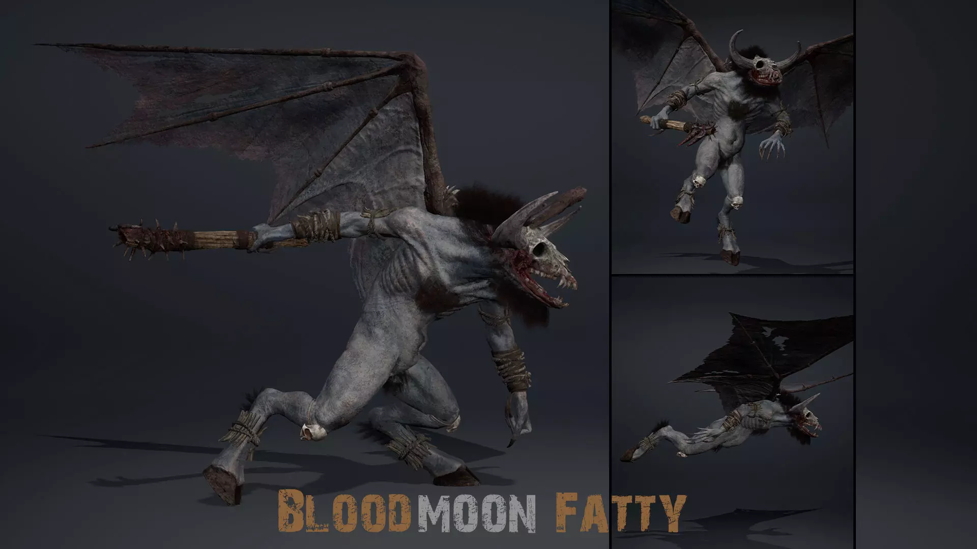 Bloodmoon Fatty Low-poly 3D model