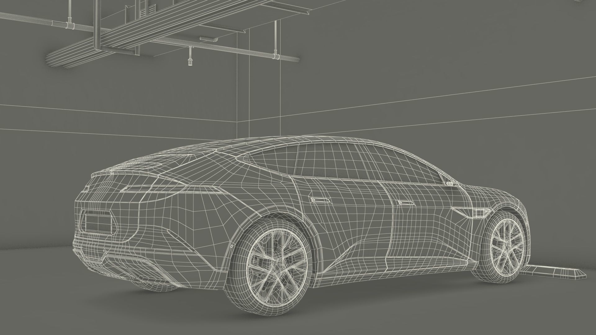 Filled Underground Parking 3D model_53