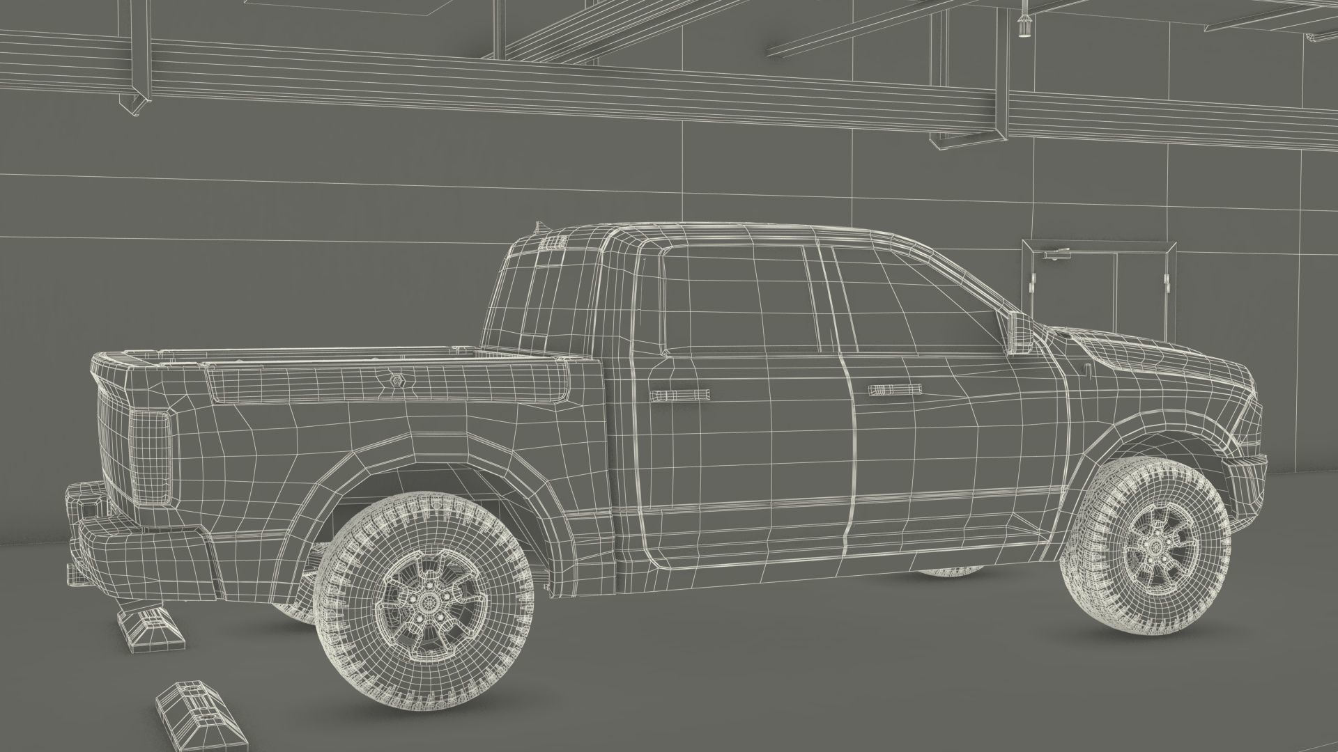 Filled Underground Parking 3D model_61