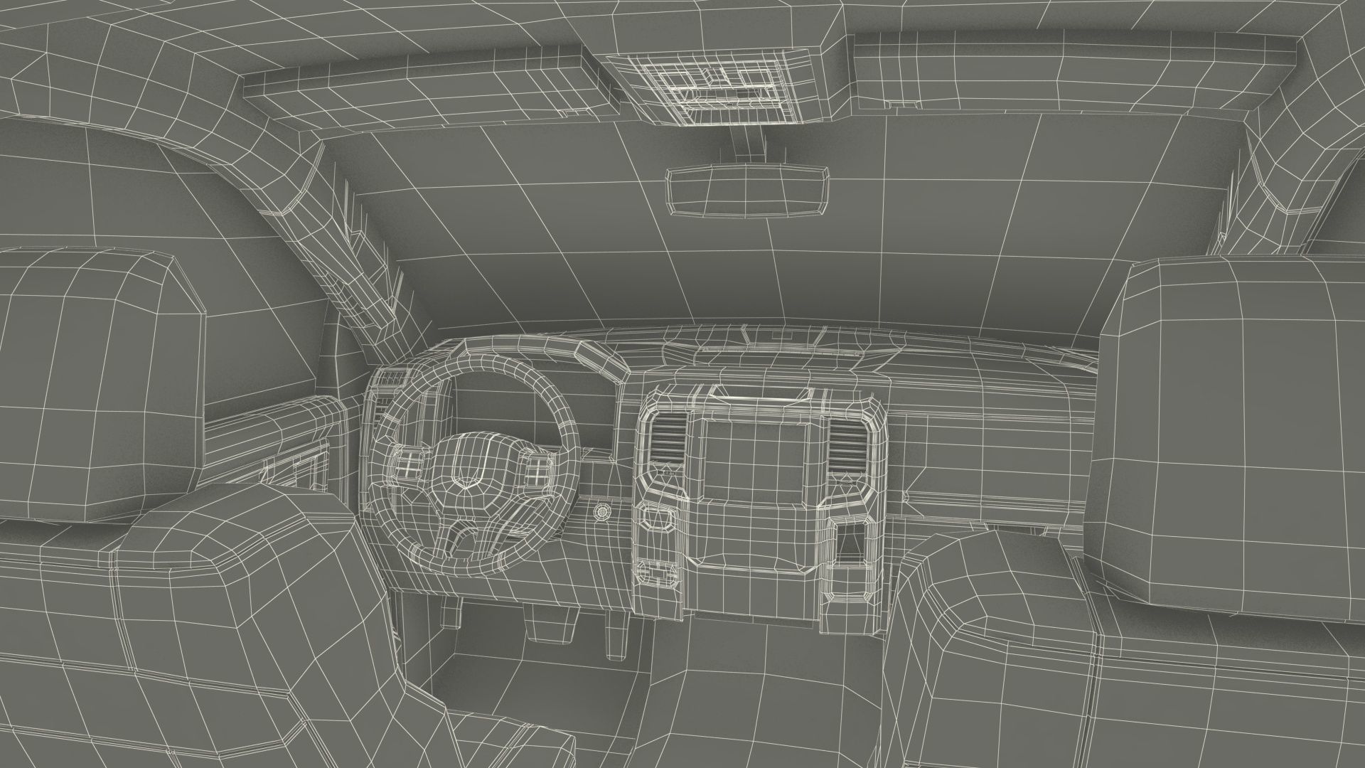 Filled Underground Parking 3D model_64