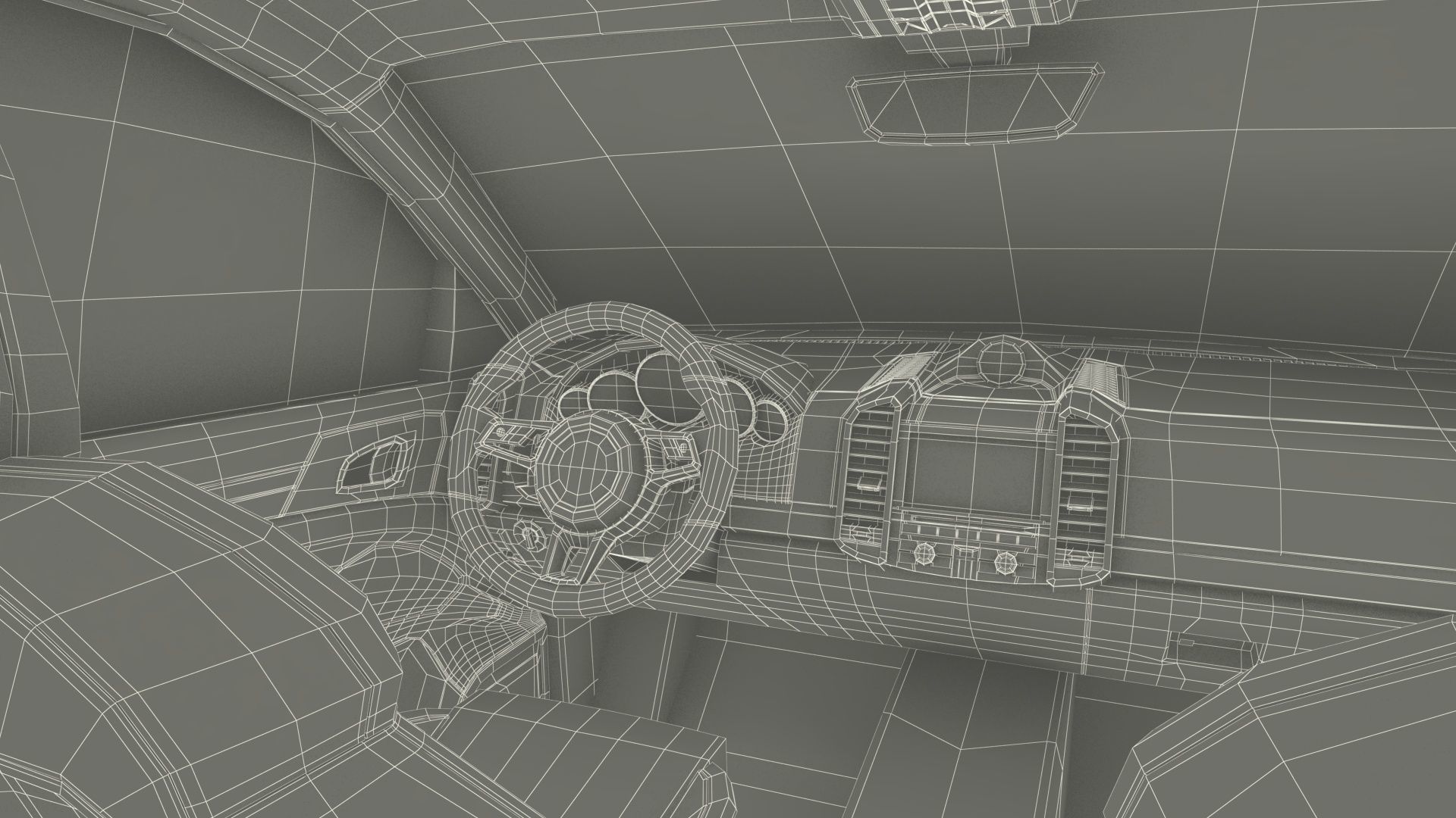 Filled Underground Parking 3D model_67