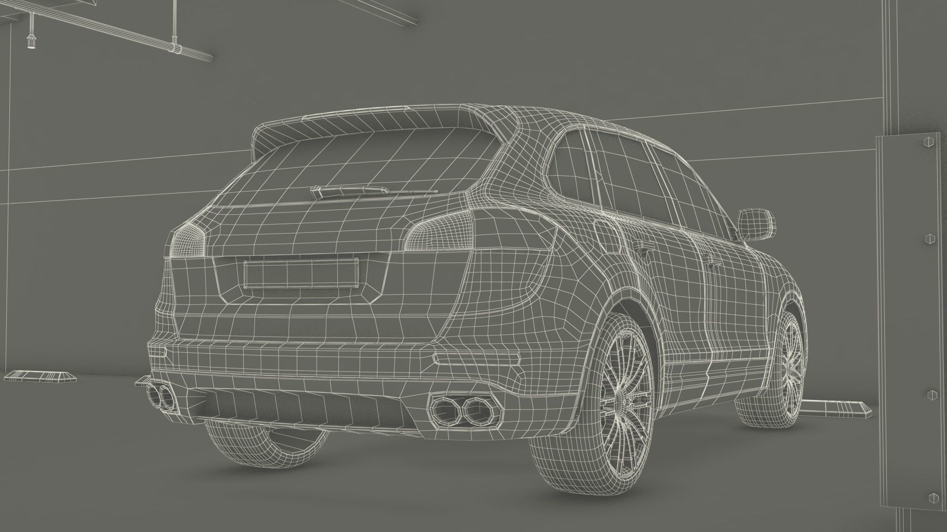 Filled Underground Parking 3D model_49