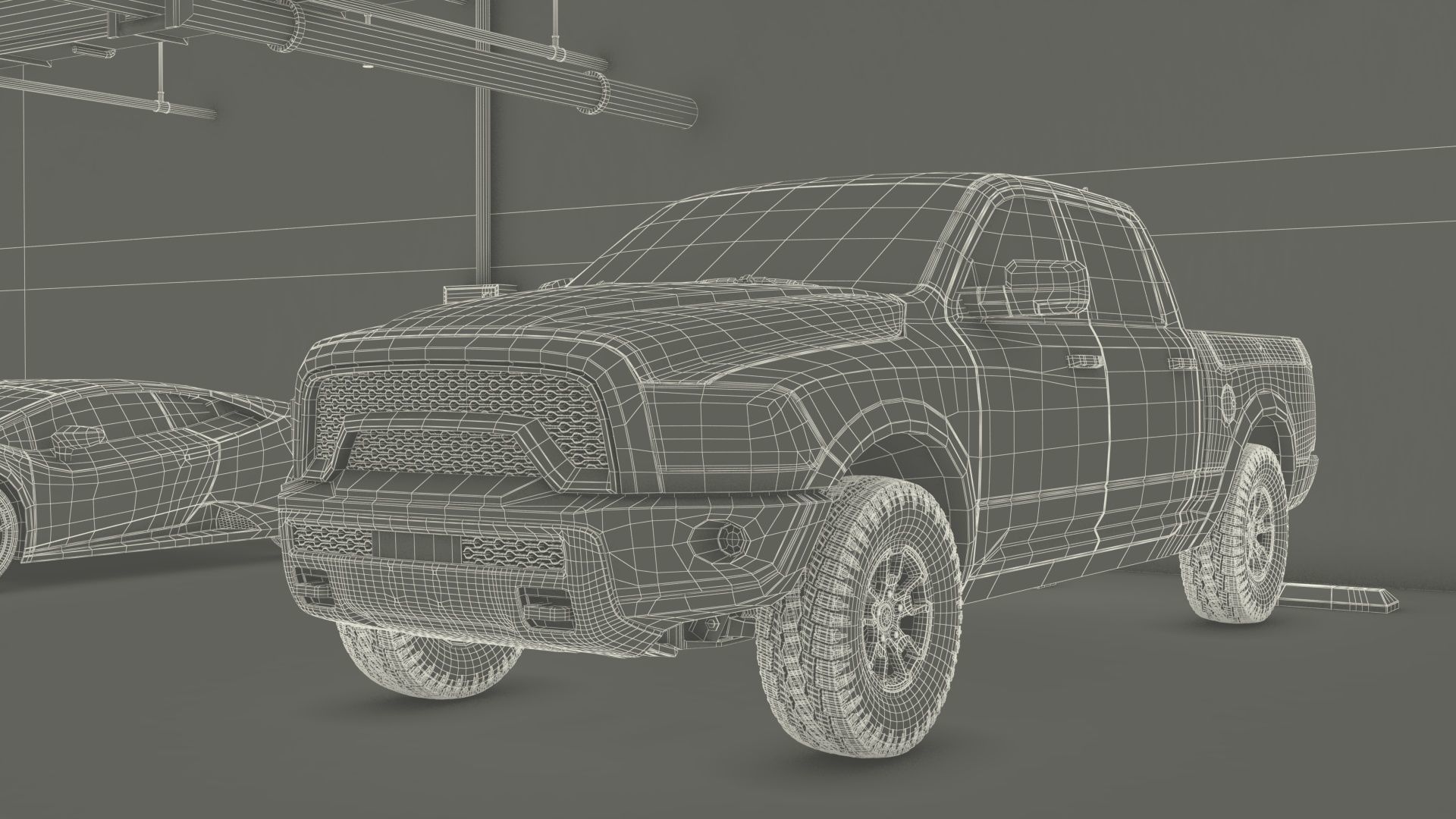 Filled Underground Parking 3D model_60