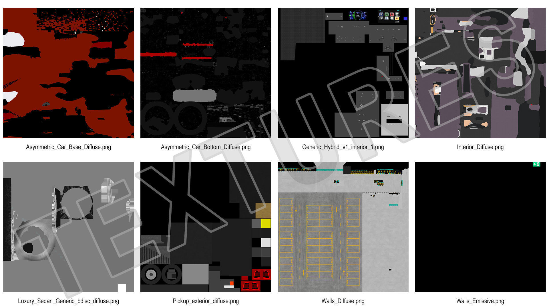 Filled Underground Parking 3D model_36