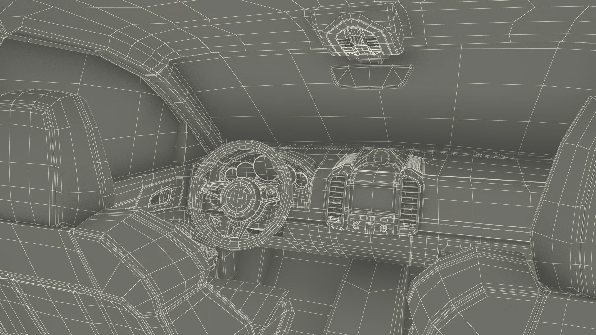 Filled Underground Parking 3D model_65