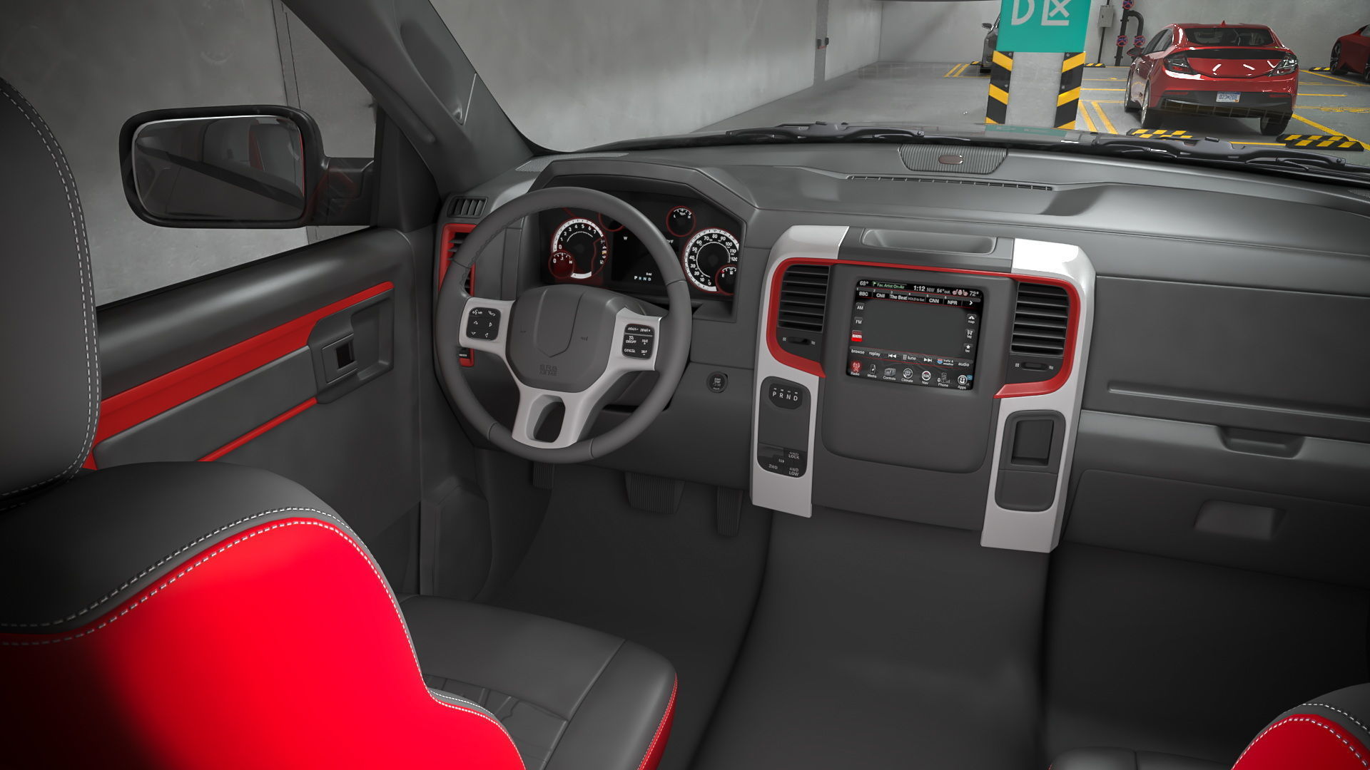 Filled Underground Parking 3D model_24